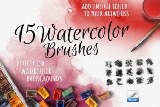 15 Watercolor Handmade Brushes for Etsy & Print-on-Demand Sellers