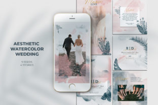 Aesthetic Watercolor Wedding Instagram Web Elements That Elevate Visual Storytelling
