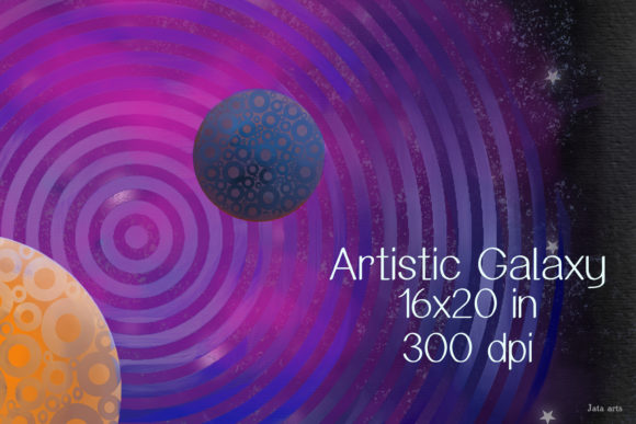 Artistic Galaxy Artwork Poster – A Bold Illustration for Creative Design Projects