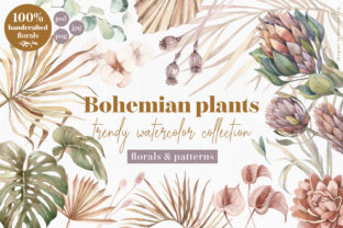 Bohemian Plants - Trendy Watercolors: A Seller's Review for Commercial Design Use