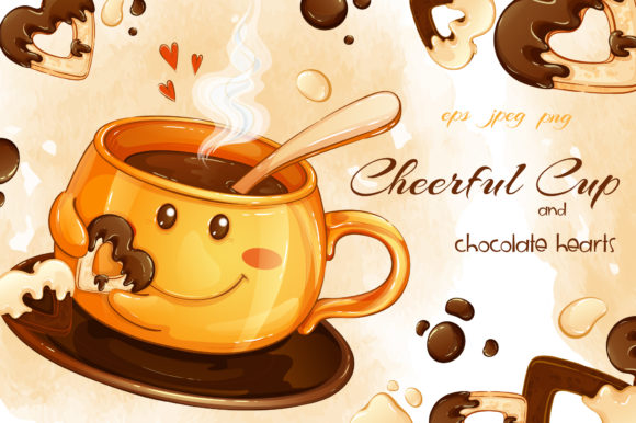 Cheerful Cup Illustrations: A Designer’s Take on Real-World Branding Use