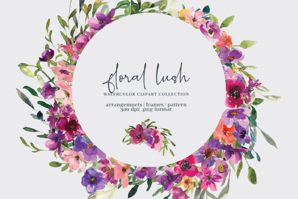 Colorful Floral Frame Clipart Set: Free Design Asset for Bloggers & Publishers