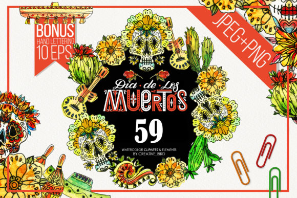 Dia De Los Muertos - Day of the Dead Illustrations for Creative Sellers