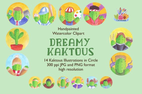 Dreamy Kak Tous Handpainted Clipart for Modern Branding & Illustrations