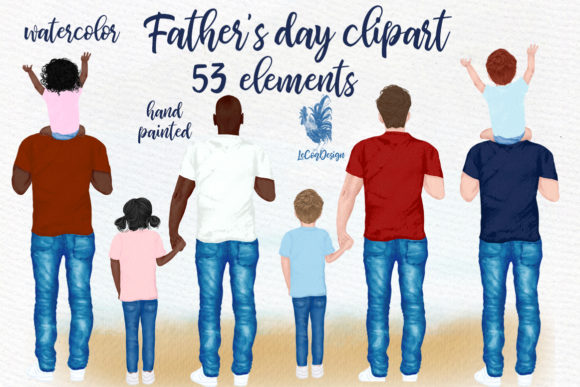 Father s Day Clipart: Illustrations That Bring Heart to Branding and Design Projects