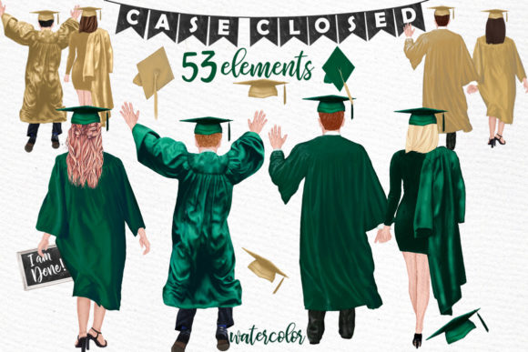 Graduate Students Clipart for Creative Sellers: Illustrations That Sell