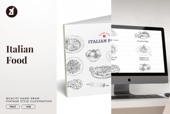 Italian Food Vintage Hand-drawn Illustrations: A Brand Designer’s Honest Review