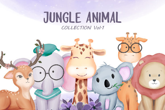 Jungle Animal Vol.1 Illustrations for Content Creators
