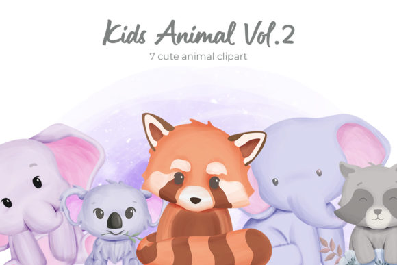 Kids Animal Vol.2 Illustrations for Digital Sellers