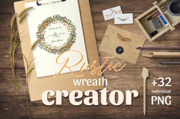 Rustic Wreath Creator: Handcrafted Charm for Local Branding & Packaging