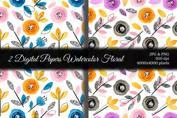 Seamless Pattern Floral Watercolor 107 Review