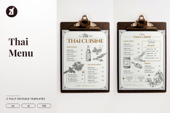 Thai Food Menu Template V.1: A Designer’s Honest Review